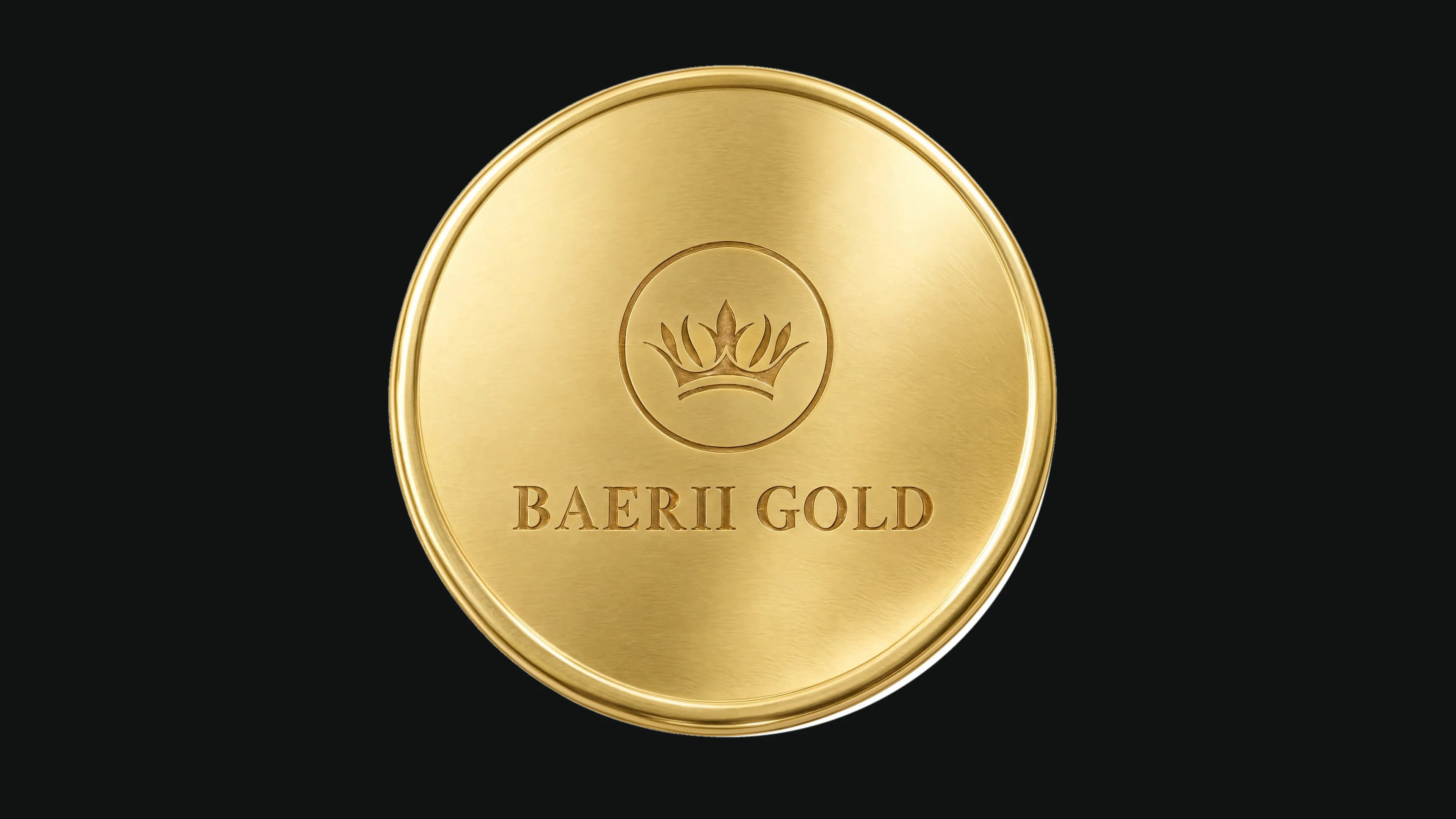 Une boîte dorée de caviar Baerii Gold, gravée de la couronne Monaco Caviar, s’ouvre sur des grains vert doré